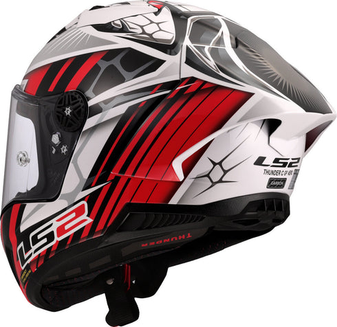 LS2 FF805 Thunder GP Aero Replica Carbon Helmet - Perolari Gloss
