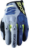 Five Gloves E2 Off-Road Enduro Gloves - Grey/Yellow Fluo/Navy