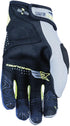 Five Gloves E2 Off-Road Enduro Gloves - Grey/Yellow Fluo/Navy