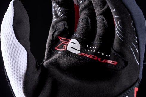 Five Gloves E2 Off-Road Enduro Gloves - White/Black/Red