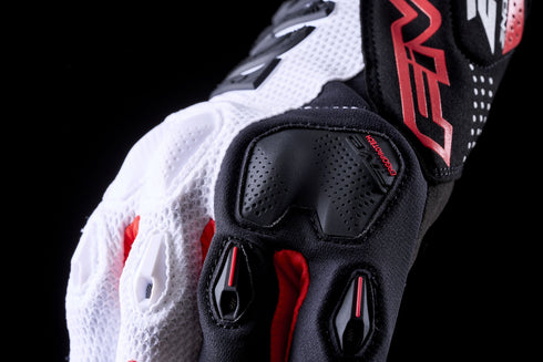 Five Gloves E2 Off-Road Enduro Gloves - White/Black/Red