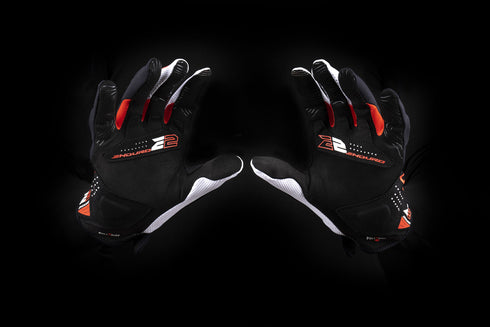 Five Gloves E2 Off-Road Enduro Gloves - White/Black/Red