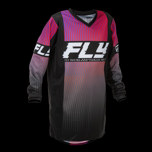 Fly Racing 2026 Youth F-16 Jersey - Black/Red/Purple