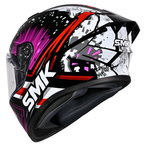 SMK Stellar Sport Flare GL219 Helmet - Black/Pink/Red