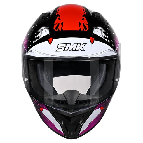 SMK Stellar Sport Flare GL219 Helmet - Black/Pink/Red