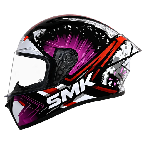 SMK Stellar Sport Flare GL219 Helmet - Black/Pink/Red