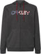 Oakley Teddy Full Zip Hoodie - Dark Grey Heather/American Flag