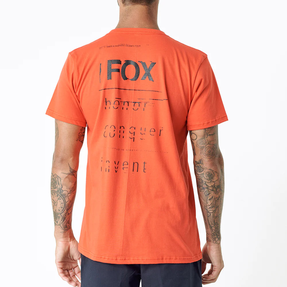 Fox 2024 Invent Tomorrow Ss Tee Flame Red Bike Kings