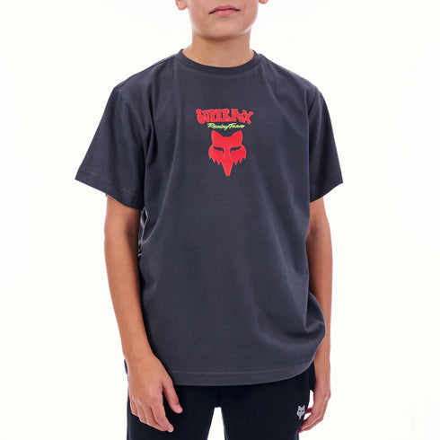 Fox Racing Youth Superfox Short-Sleeve T-Shirt - Asphalt Grey