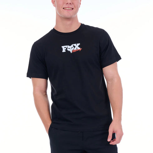 Fox Racing Checkered Short Sleeve T-Shirt - Black