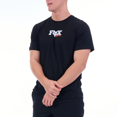 Fox Racing Checkered Short Sleeve T-Shirt - Black