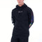 Fox Image Pullover Fleece Hoody - Black