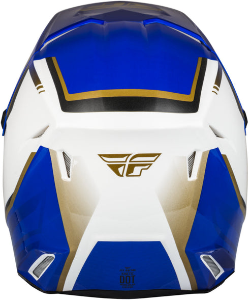 Fly Racing Youth Kinetic Vision Helmet - White/Blue