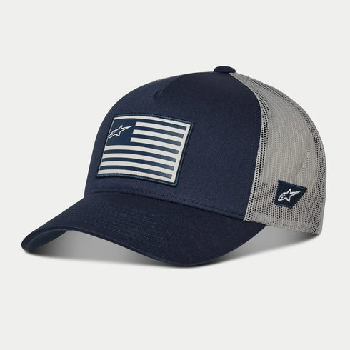 Alpinestars Flag Snapback Hat - Navy/Grey