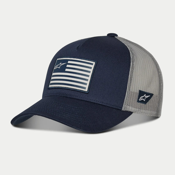 Alpinestars Flag Snapback Hat - Navy/Grey