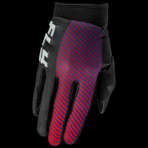 Fly 2026 Youth F-16 Gloves - Black/Red/Purple