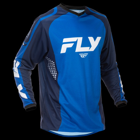Fly Racing 2026 F-16 Jersey - Blue/Dark Blue/White
