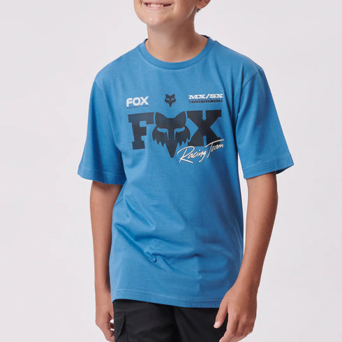 Fox Youth Rival Short Sleeve T-Shirt - Blue