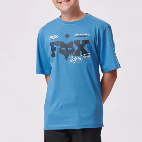 Fox Youth Rival Short Sleeve T-Shirt - Blue