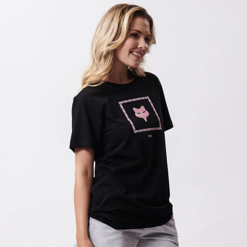 Fox Racing Ladies The Link Tee Short Sleeve T-Shirt - Black