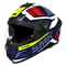 SMK Typhoon Thorn Helmet - MA200 Blue/White/Red/Hi-Viz Yellow