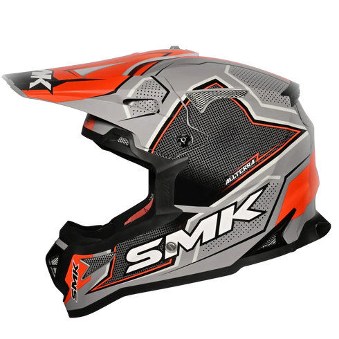 SMK Allterra Maverix Helmet - GL627 (Grey/Fluo Orange)