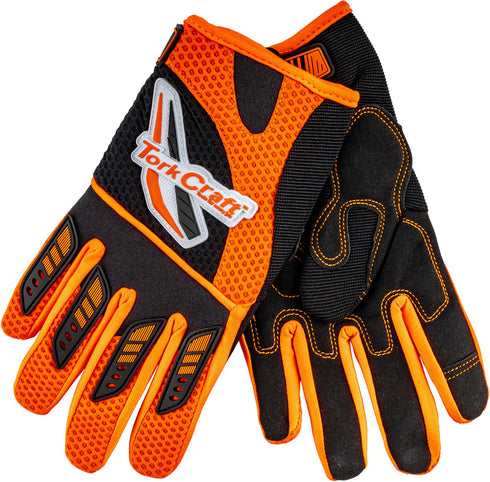 Tork Craft Limited Edition Synthetic Leather Racing Gloves - Orange