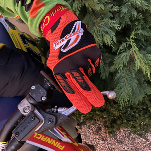Tork Craft Limited Edition Synthetic Leather Racing Gloves - Orange