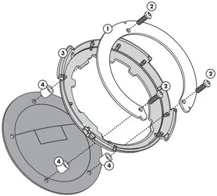 Givi BF61 Tank Lock Flange - Yamaha Ténéré 700 (2021-2024)