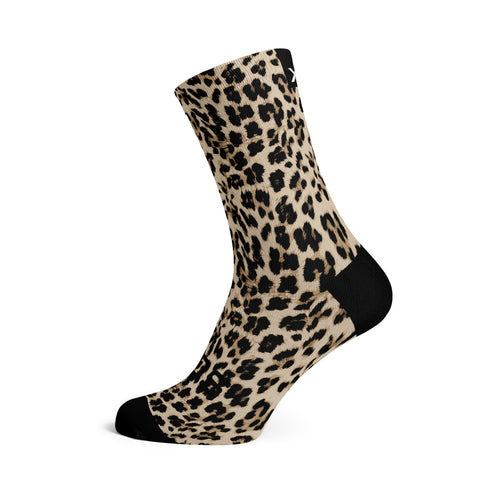 Sox Footwear Casual Crew Socks - Golden Leopard
