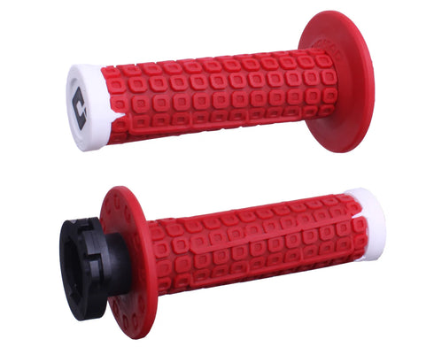 ODI NOMAD MX V2 Lock-On Grips - Red/White
