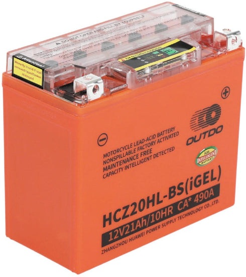OUTDO iGEL Maintenance Free Motorcycle Battery - YTX20HL-BS / HCZ20HL-BS — Parts & Accessories (image 1 of 4)
