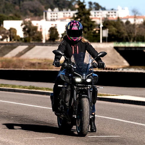 Shark Aeron Fawn Helmet - DVY (Carbon/Violet/Yellow)