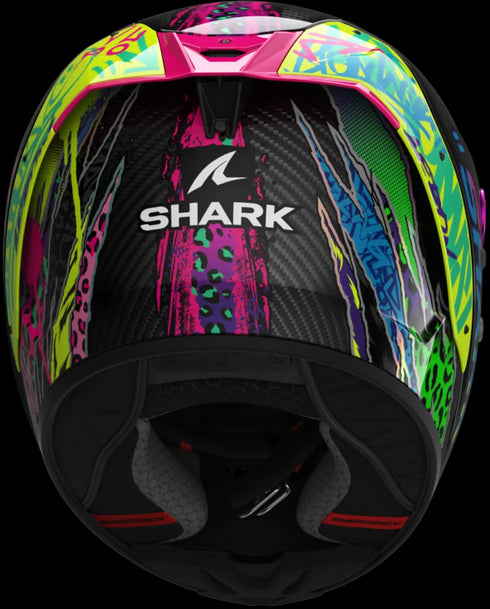 Shark Aeron Fawn Helmet - DVY (Carbon/Violet/Yellow)