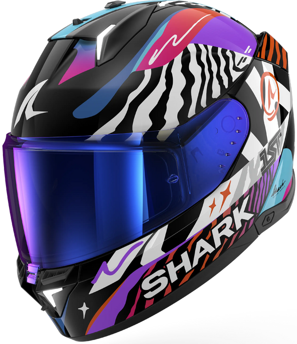 Shark Skwal I3 Speed-Fancy Helmet - KWO (Black/White/Orange)