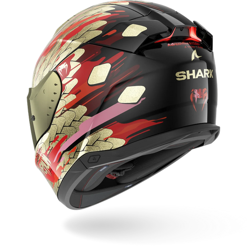 Shark Skwal I3 Venum Helmet - KRQ (Black/Red/Gold)