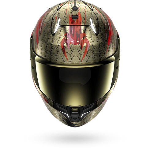 Shark Skwal I3 Venum Helmet - KRQ (Black/Red/Gold)