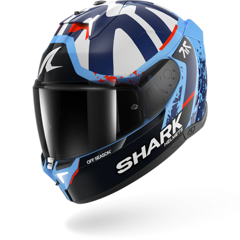 Shark Skwal I3 Replica Helmet - Raul Fernandez BBW (Blue/Blue/White)