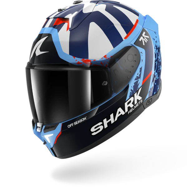 Shark Skwal I3 Replica Helmet - Raul Fernandez BBW (Blue/Blue/White)