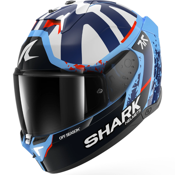 Shark Skwal I3 Replica Helmet - Raul Fernandez BBW (Blue/Blue/White)