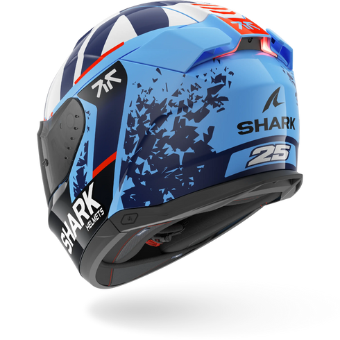 Shark Skwal I3 Replica Helmet - Raul Fernandez BBW (Blue/Blue/White)