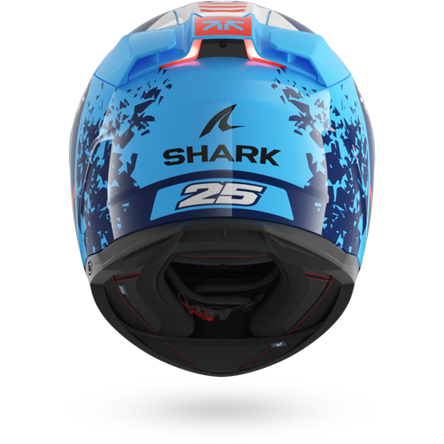 Shark Skwal I3 Replica Helmet - Raul Fernandez BBW (Blue/Blue/White)