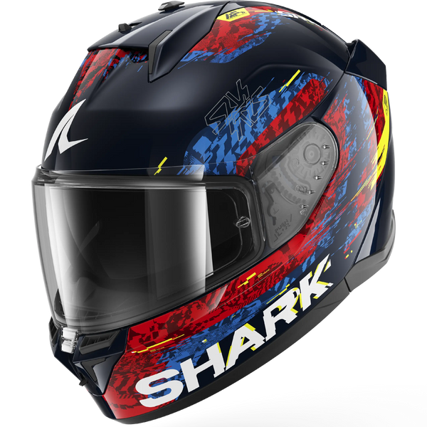 Shark D-Skwal 3 Speed-Vib Helmet - BRB (Blue/Red/Blue)