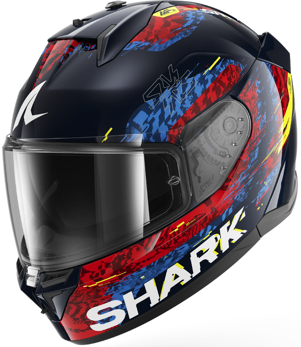 Shark D-Skwal 3 Speed-Vib Helmet - BRB (Blue/Red/Blue)