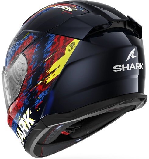 Shark D-Skwal 3 Speed-Vib Helmet - BRB (Blue/Red/Blue)