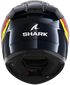 Shark D-Skwal 3 Speed-Vib Helmet - BRB (Blue/Red/Blue)