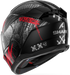 Shark D-Skwal 3 Shiever Helmet - KAR (Black/Anthracite/Red Gloss)