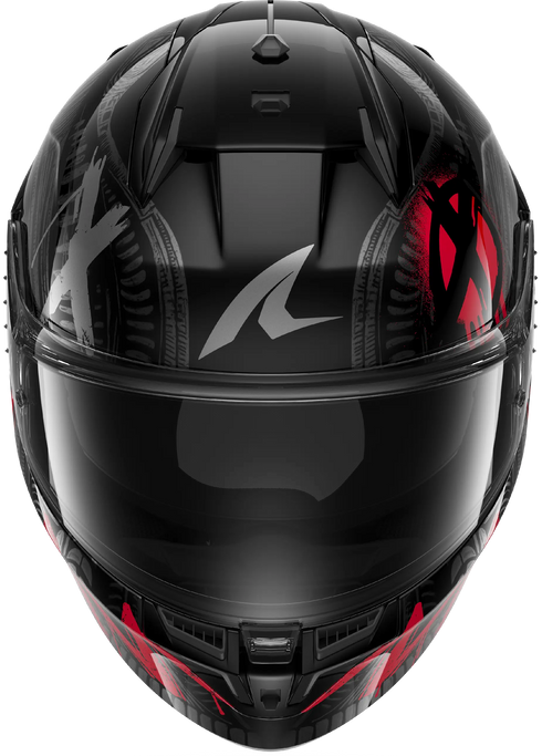 Shark D-Skwal 3 Shiever Helmet - KAR (Black/Anthracite/Red Gloss)