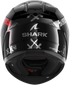 Shark D-Skwal 3 Shiever Helmet - KAR (Black/Anthracite/Red Gloss)
