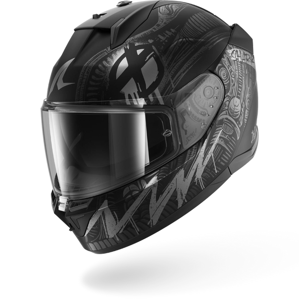 Shark D-Skwal 3 Shiever Helmet - Matt KAS (Black/Anthracite/Silver)
